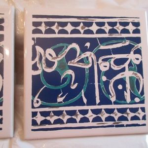 2 Cincinnati Art Museum Ceramic Tiles Centennial